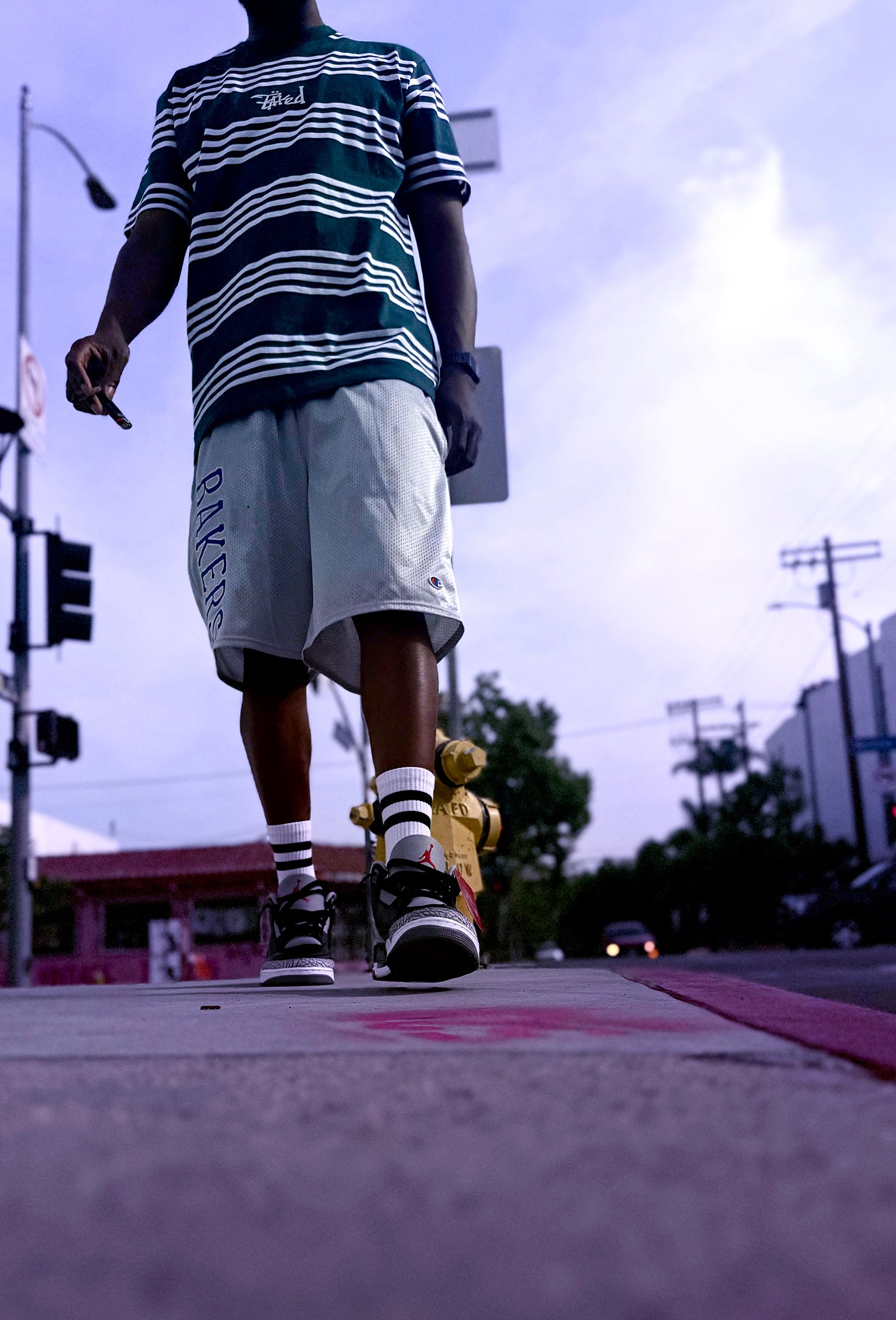 BAKED Graffiti Stripe Tee