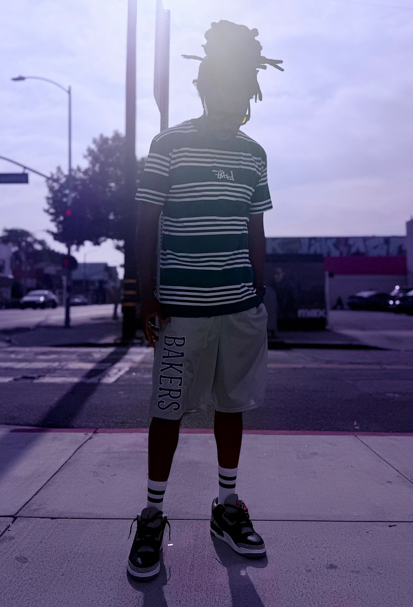 BAKED Graffiti Stripe Tee