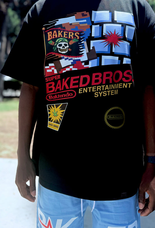 BAKETENDO Super BAKED Bros. Tee
