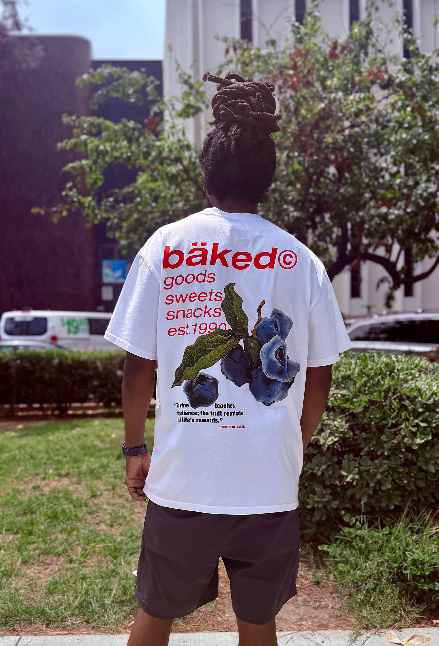 Fruits of Labor Tee - Blueberry