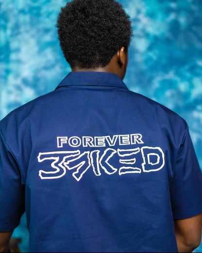 Forever BAKED - Half Zip Work Shirt